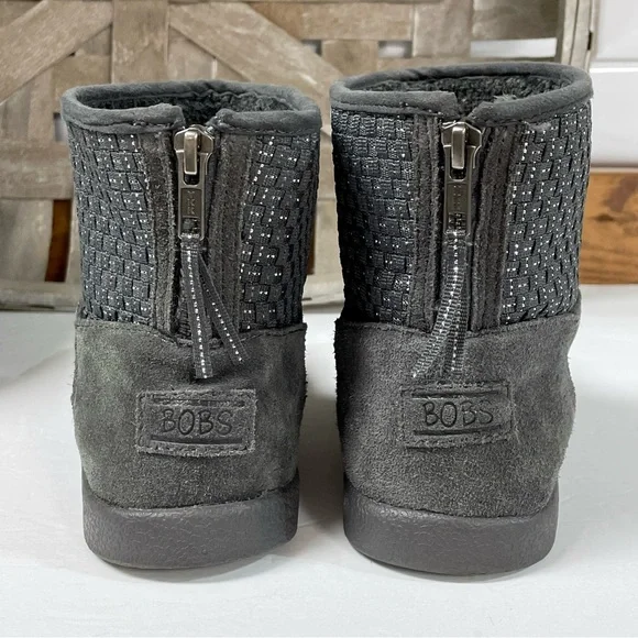 Bobs From Skechers Earthwise Groupie Gray Boots Size 8.5 - Picture 7 of 10